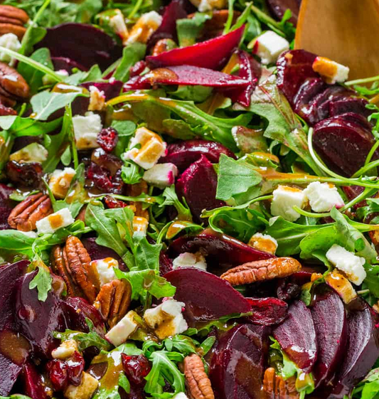 Beet Salad with Arugula and Balsamic Vinaigrette