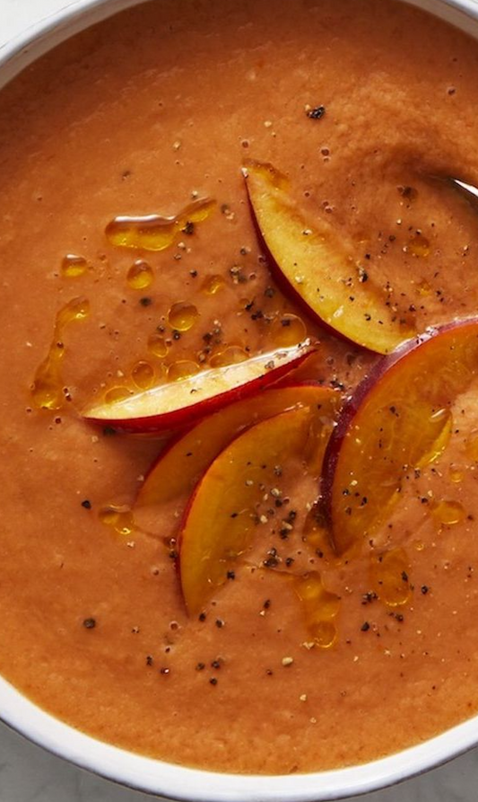 Savory Stone-Fruit Soup (Chilled)
